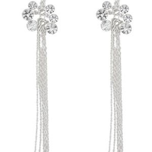 Bebe Vintage Cluster Chain Earrings